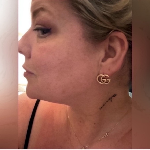 Gucci Gold-Tone GG Logo Earrings - Picture 9 of 12